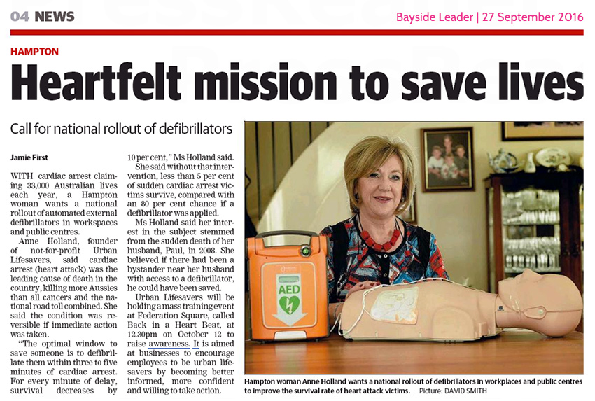 Heartfelt mission to save lives